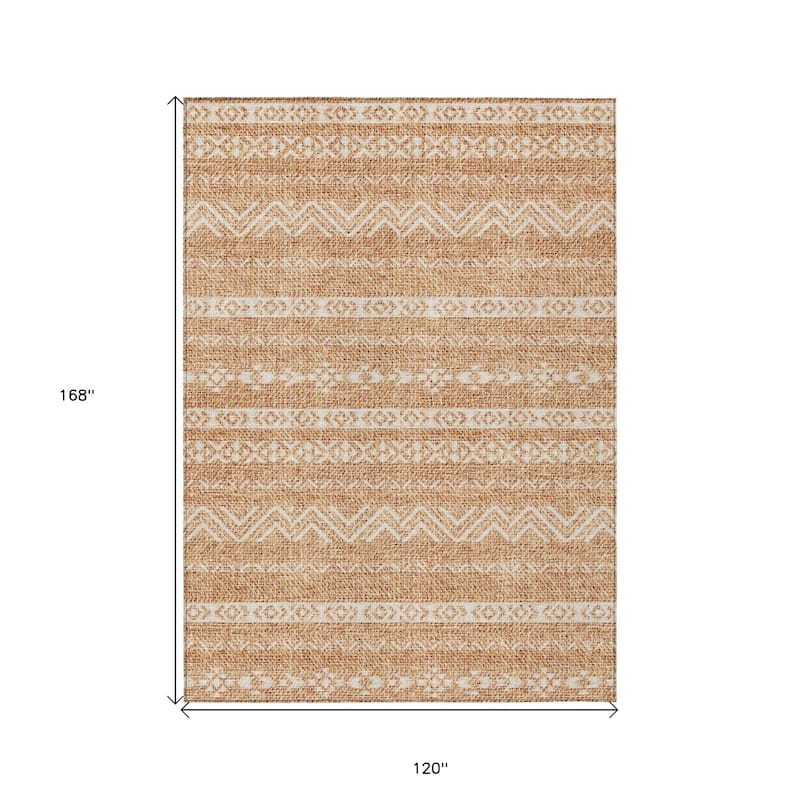 HomeRoots Southwestern Transitional Rectangle Outdoor Rug