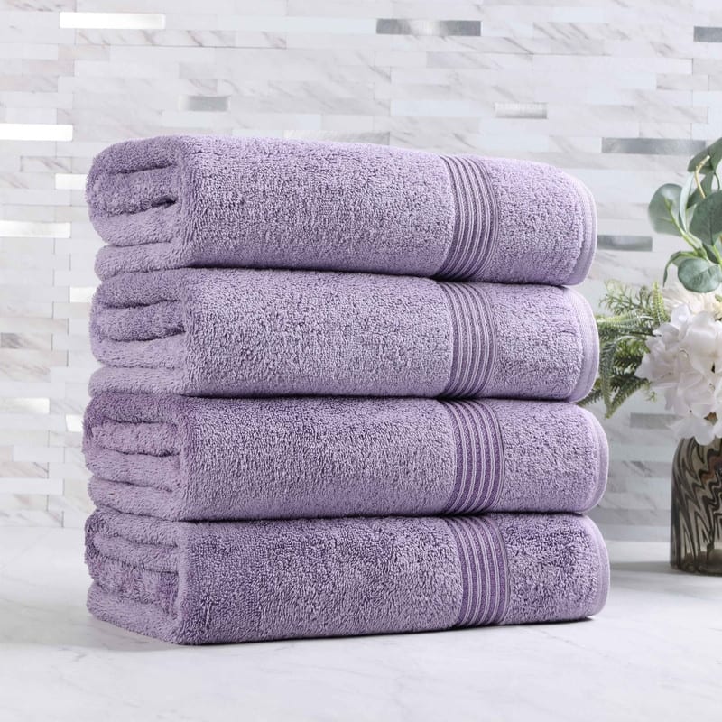 Superior Heritage Egyptian Cotton Absorbent Bath Towel Set of 4