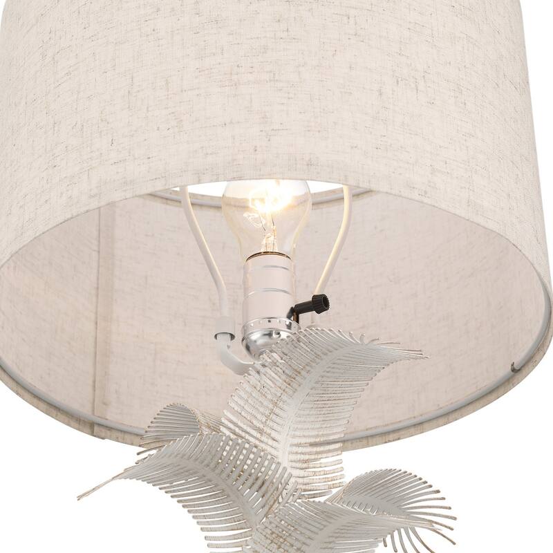 Acroma Demrul Table Lamp with Metal Leaves Rod - 1-light