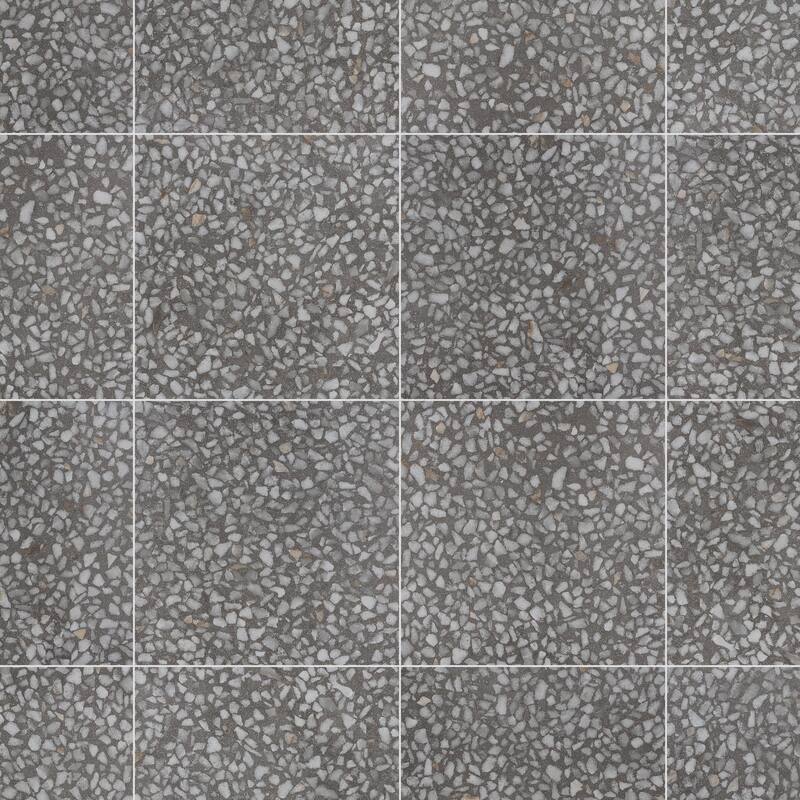 Merola Tile Farnese Amalfi Grafito 11-1/2" x 11-1/2" Porcelain Floor and Wall Tile