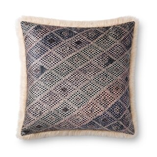 Alexander Home Stella Boho and Faux Fur Throw Pillow