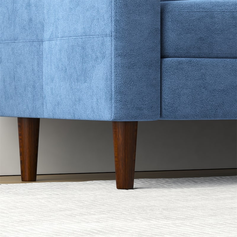 Convertible Combination Sofa L-Shaped Sofa w/Storage Cabinet Footstool