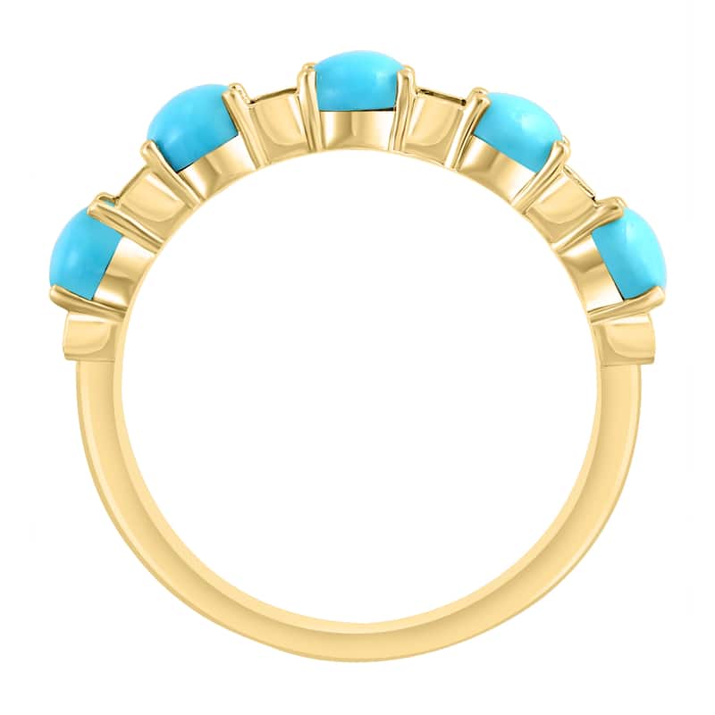 EFFY 14K Gold Diamond,Turquoise Ring