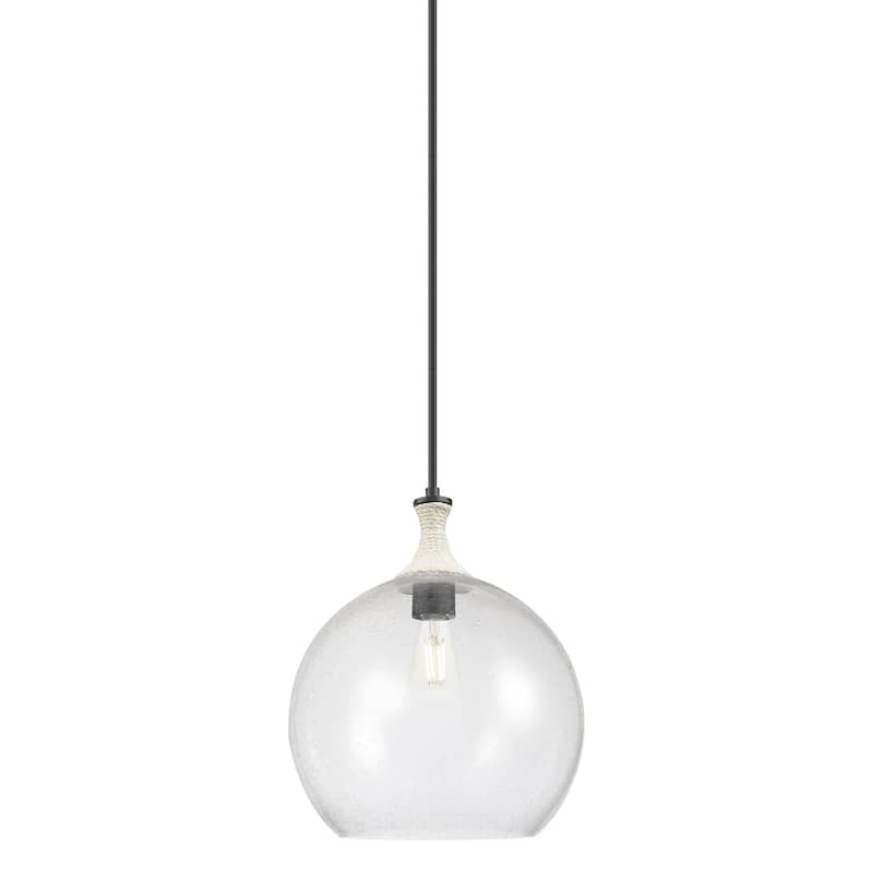 Innovations Lighting 415-1SR-18-14 Astor Pendant Astor 14" Wide - Matte Black / Seedy