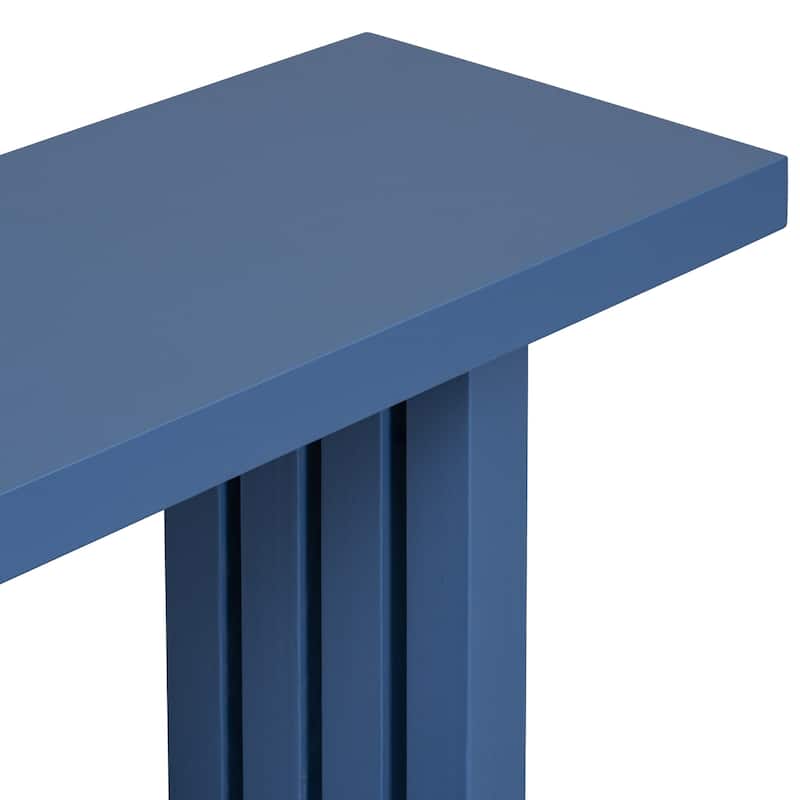 Modern 59" Console Table with Distinctive Shapes for Entryway and Living Spaces