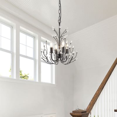 Bree Traditional 4-Light Mini Glam Crystal Chandelier - 13 In. Wide