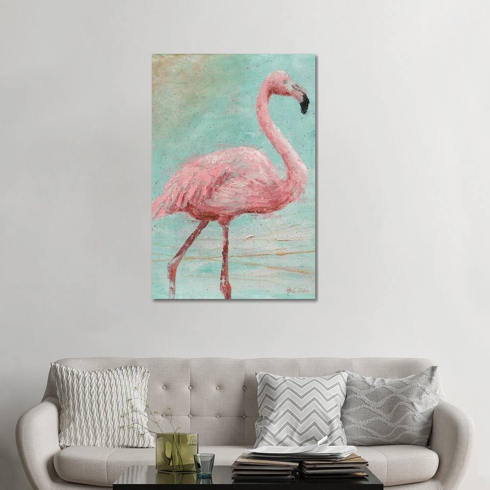 iCanvas "Pink Flamingo I" by Marie Elaine Cusson Canvas Print