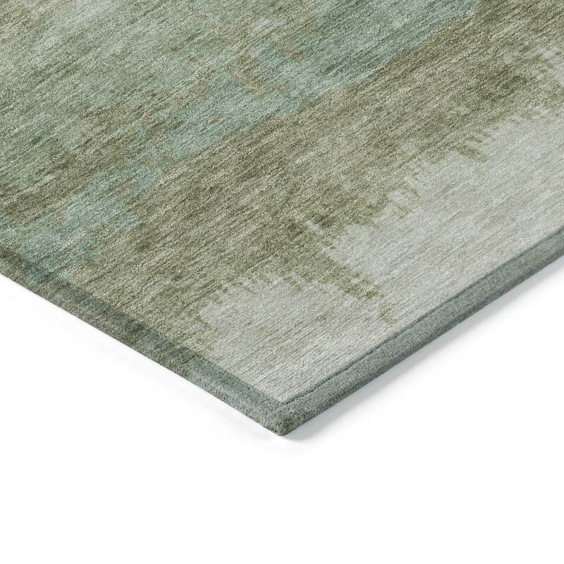 Machine Washable Indoor/Outdoor Watercolor Ombre Chantille Rug