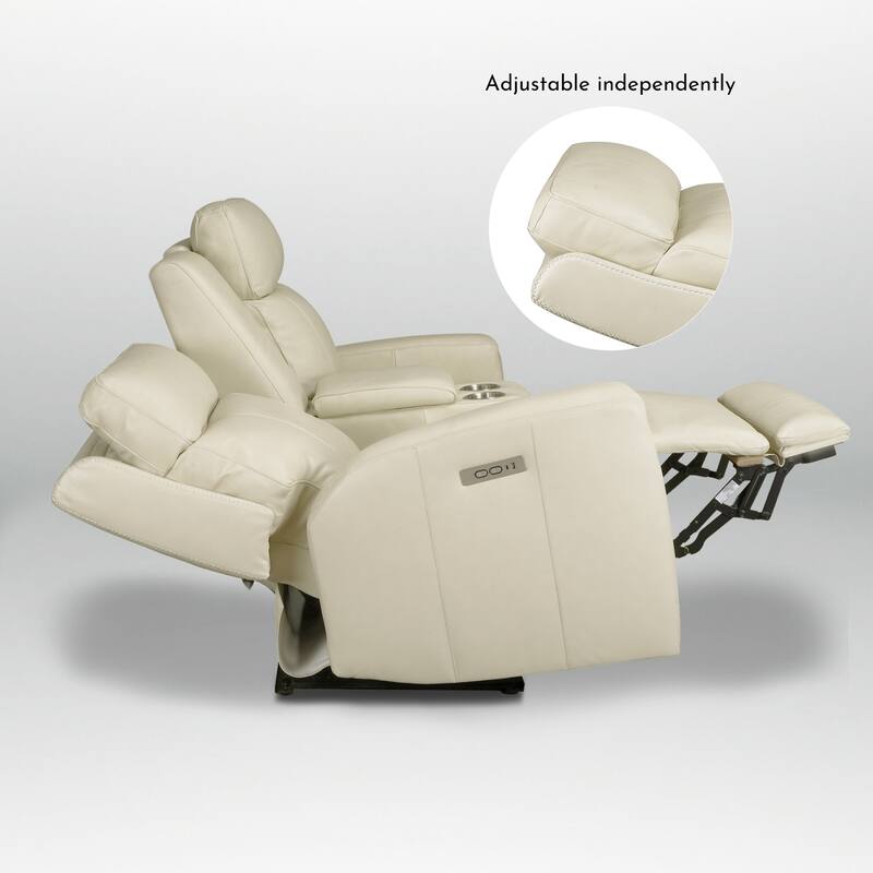 71.5'' Leather Zero Gravity Power Recliner Loveseat Sofa with Power Headrest, USB&USB-C Port
