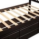 preview thumbnail 17 of 17, Twin Size Platform Bed Wood Kids Storage Bed with 6 Storage Drawers and Slatted Frame