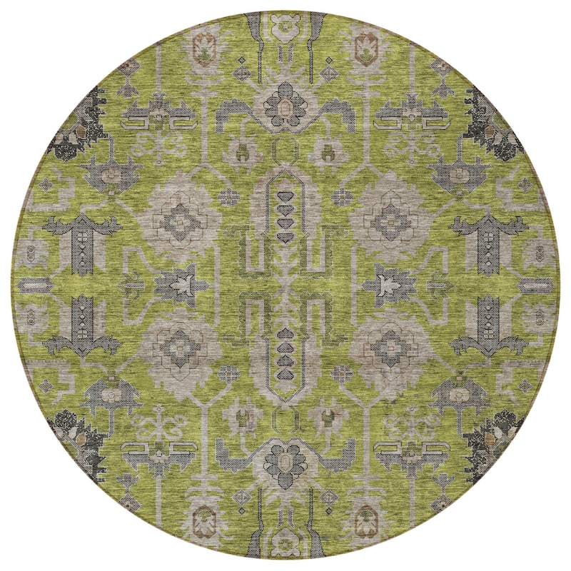 HomeRoots Oriental Traditional Rectangle Outdoor Rug