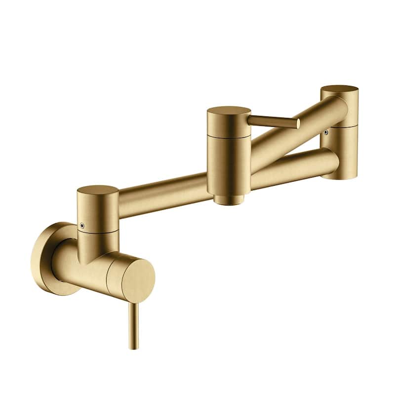 Circular Kitchen Pot Filler - Brushed Brass