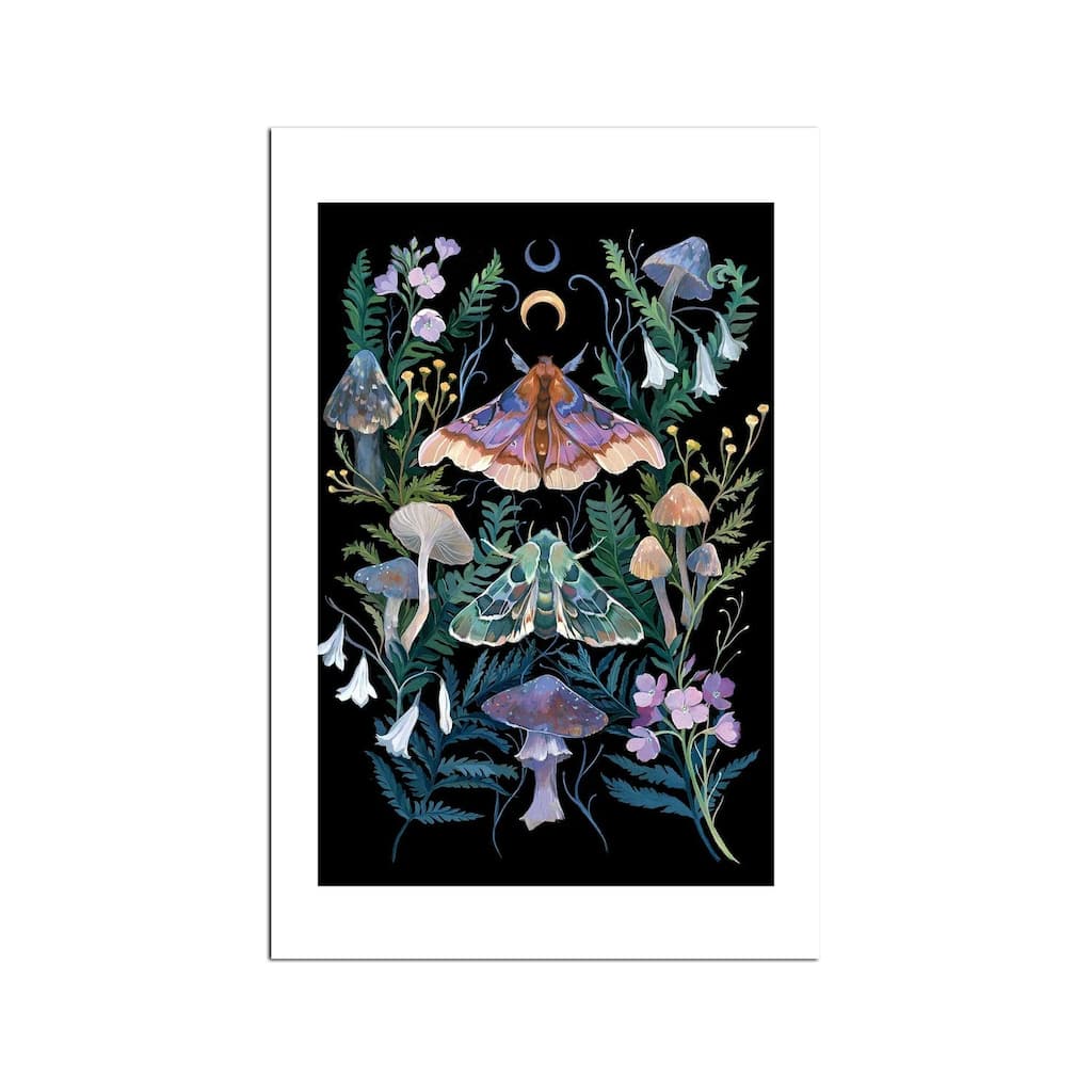 Sphinx Moth Fine Art Paper Print by Clara McAllister - Multi
