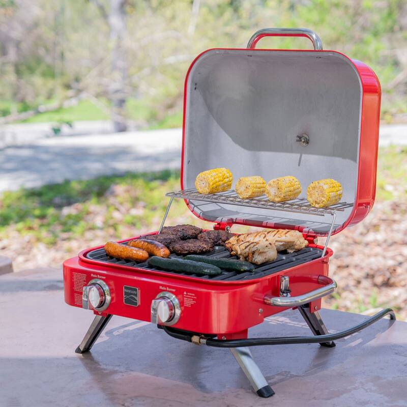 Kenmore 2-Burner Retro Portable Gas Grill