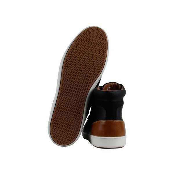 steve madden black leather sneakers