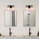 preview thumbnail 3 of 6, Fintch Modern Farmhouse 2-light Bathroom Vanity Light Fixture Industrial Black Gold Wall Sconce