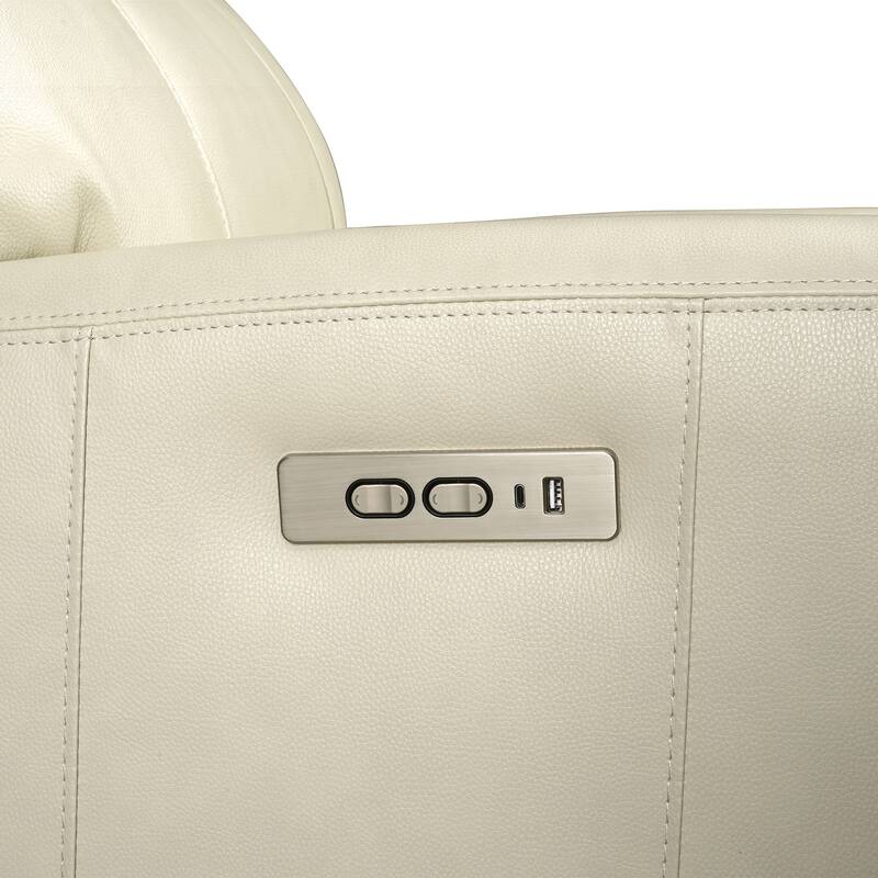 Genuine Leather 3-Piece Power Reclining Sofa Set with Power Headrest and USB&USB-C Port, Zero Gravity