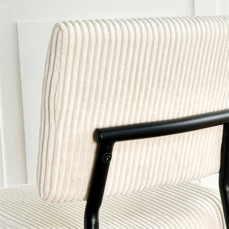 Modern Velvet Upholstered Dining Chair with Metal Legs (Set of 2)
