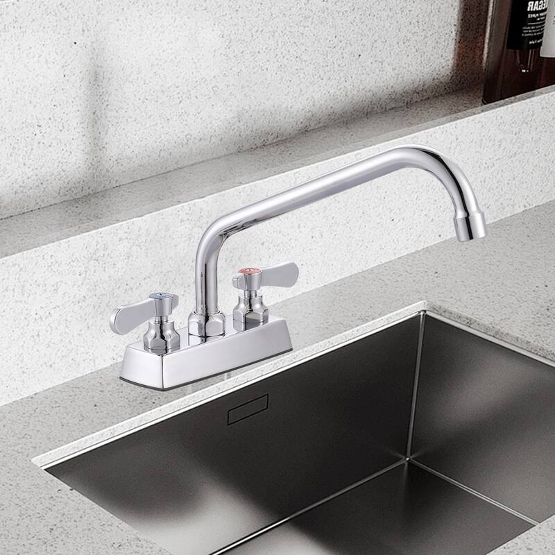WOWOW Double Handle Commercial Standard Kitchen Faucet
