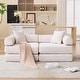preview thumbnail 16 of 17, Modular Corduroy Convertible Sofa Bed for Small Apartments