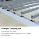 preview thumbnail 4 of 6, Silver Metal Twin over Full Bunk Bed with Diamond-Shaped Rungs, Full-Length Guardrails