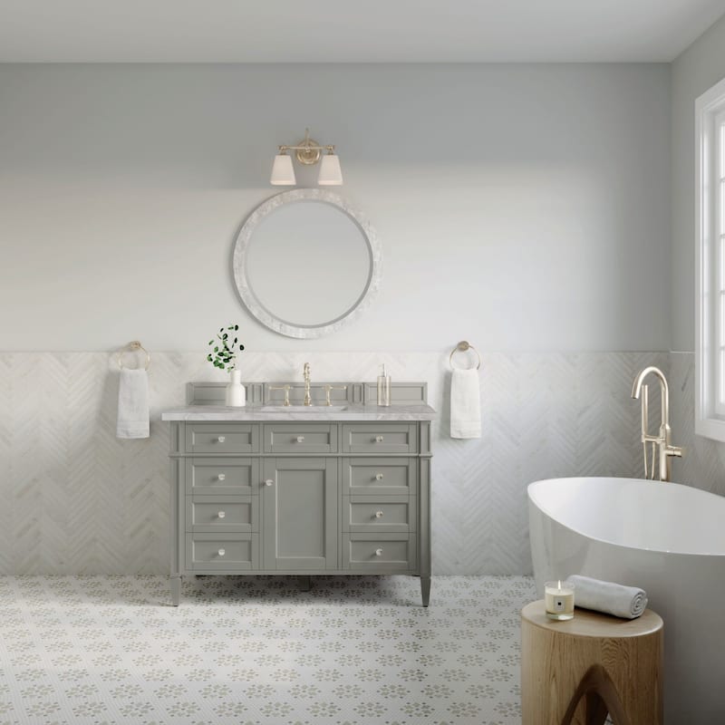 James Martin Vanities 650-V48-3VSL Brittany 48" Single Basin Poplar