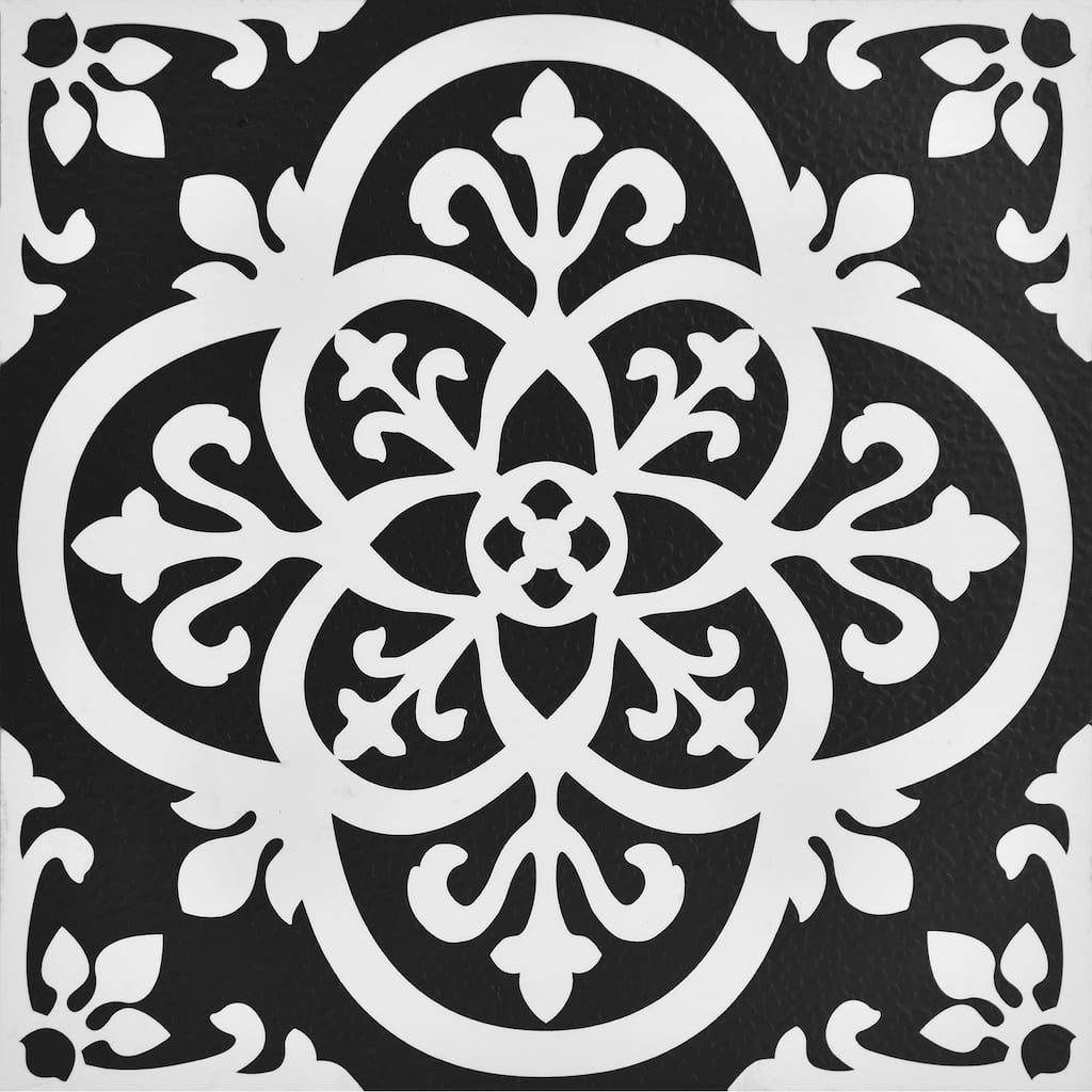 FloorPops Gothic Peel & Stick Floor Tiles