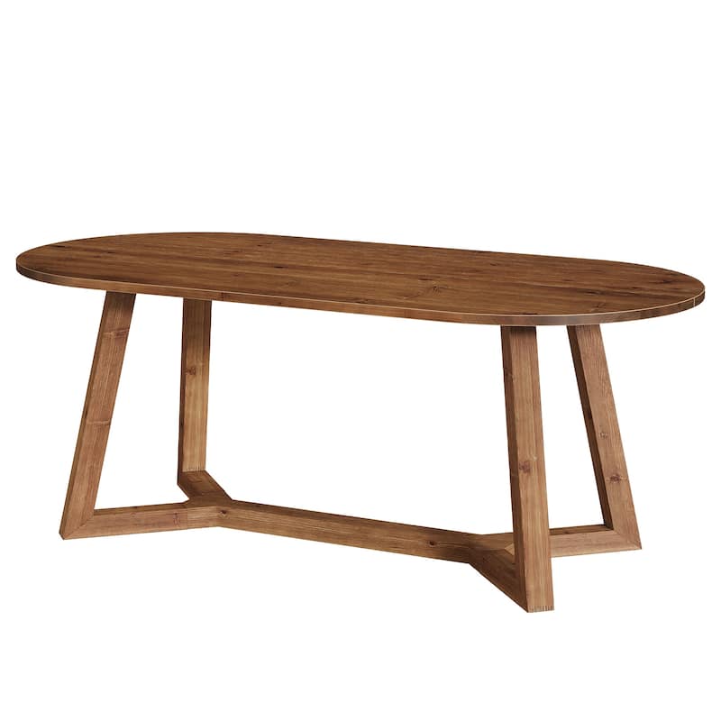Solid Wood Dining Table, Kitchen Table, Living Room Office Accent Dining Table Gathering Table