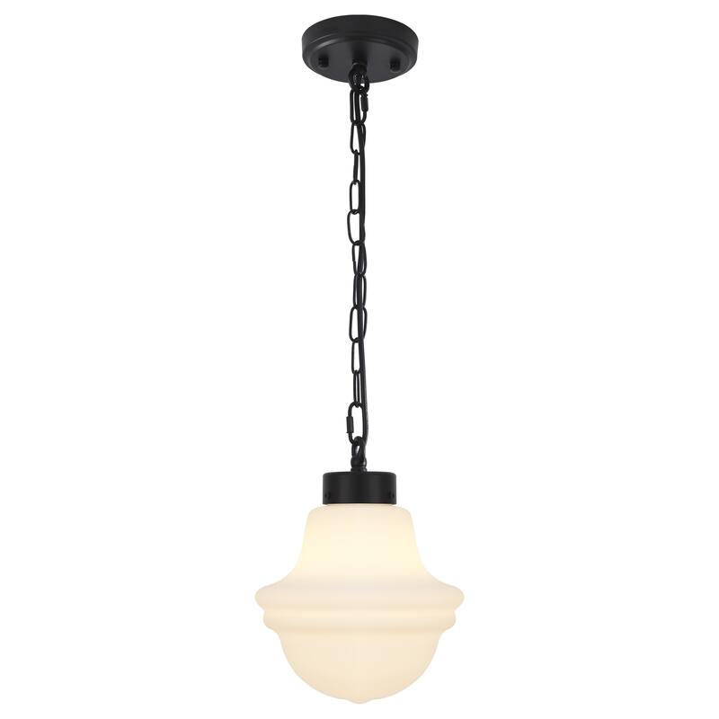 1-Light Pendant Light with Glass Shade
