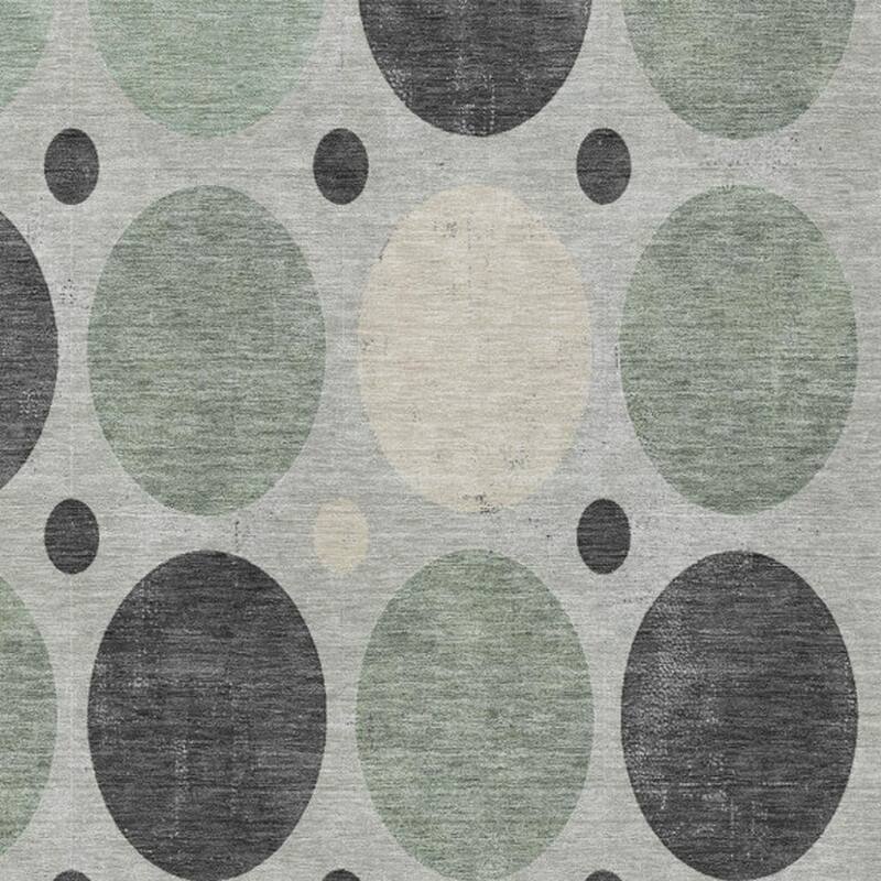 HomeRoots Geometric Transitional Rectangle Outdoor Rug