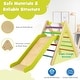 preview thumbnail 4 of 9, 2-in-1 Wooden Triangle Climber Set with Gradient Adjustable Slide - 34 x 18.8 x 28.9 inch (L x W x H)