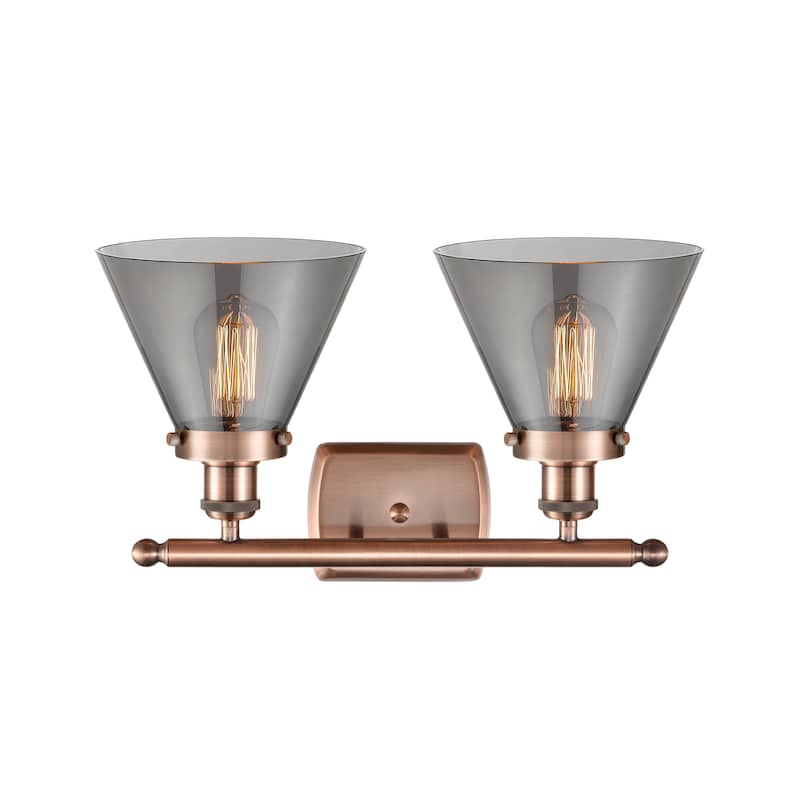Innovations Lighting Ballston Urban Cone - 2 Light 18" Bath Vanity Light
