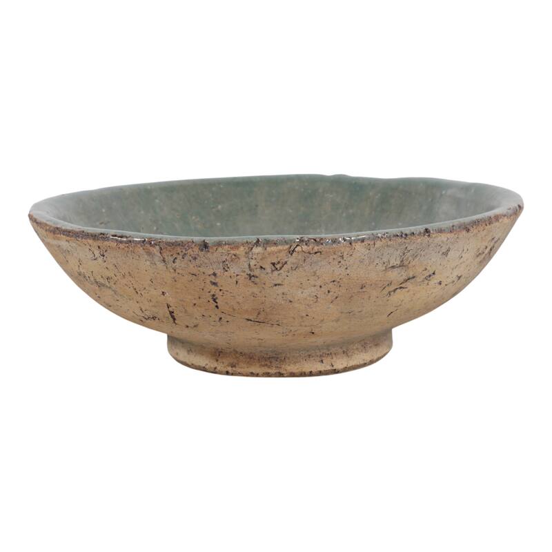 Pottery Modern Handcrafted Decorative Bowl for Home Decor - 4" Brown - 11.75"