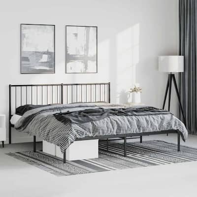 vidaXL Metal Bed Frame, No Mattress
