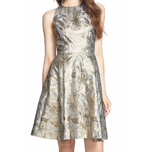 eliza j silver dress
