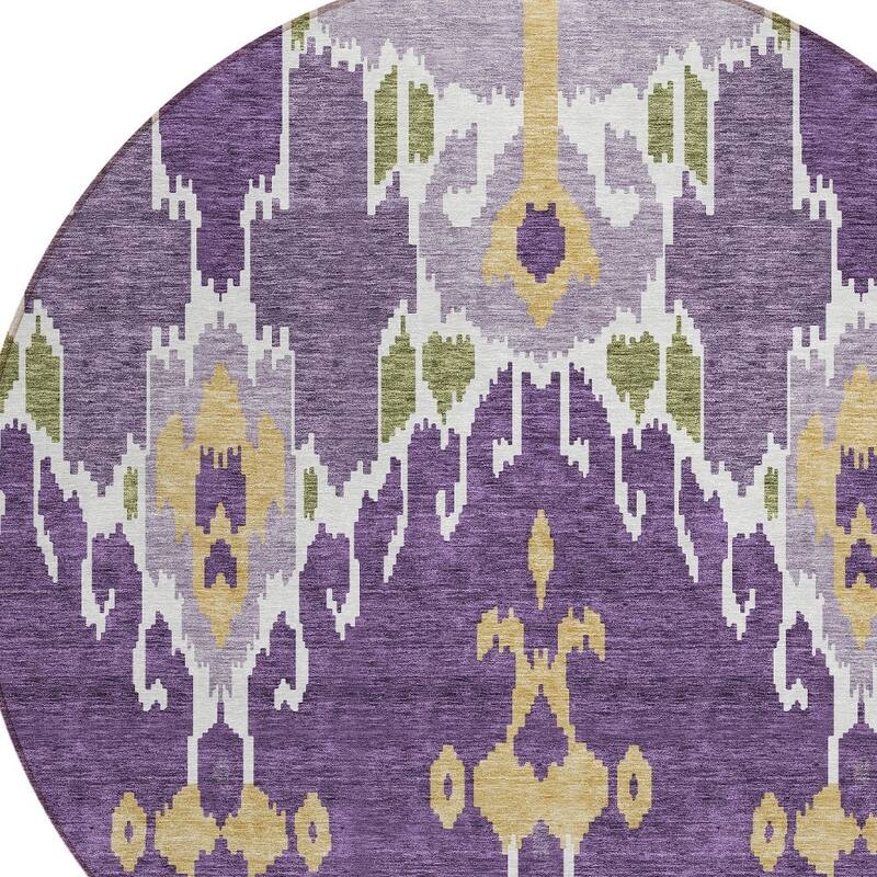 HomeRoots Ikat Transitional Rectangle Outdoor Rug