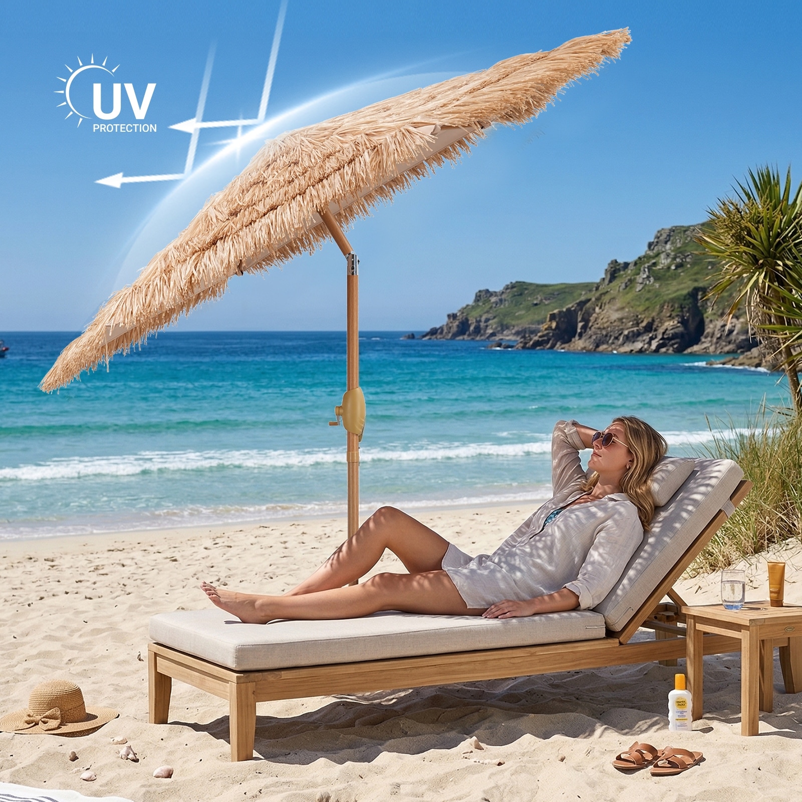 best patio umbrella frame Treasure Garden 8x10 Foot Rectangular Crank Lift Auto Tilt Umbrella