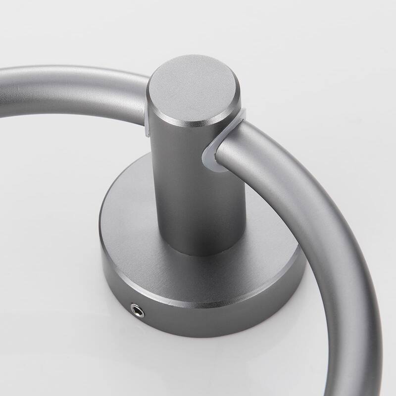 6 Piece Bathroom Hardware Set Wall Mount Adjustable Towel Bar, Hand Towel Ring, Toilet Paper Holder Towel Robe Hook Modern Sets