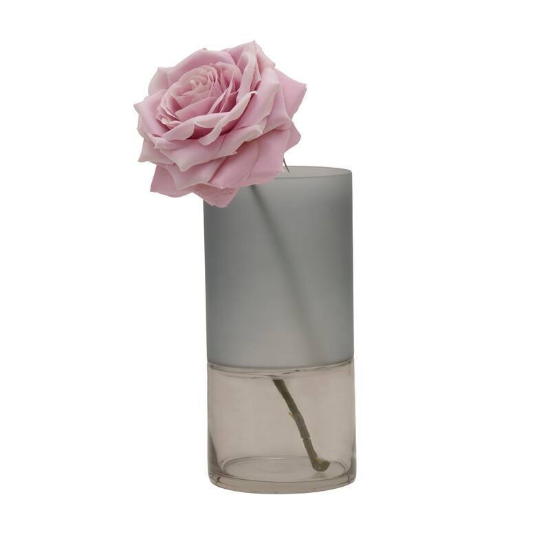 Elements Clear Glass Cylinder Vase, 10 Inch