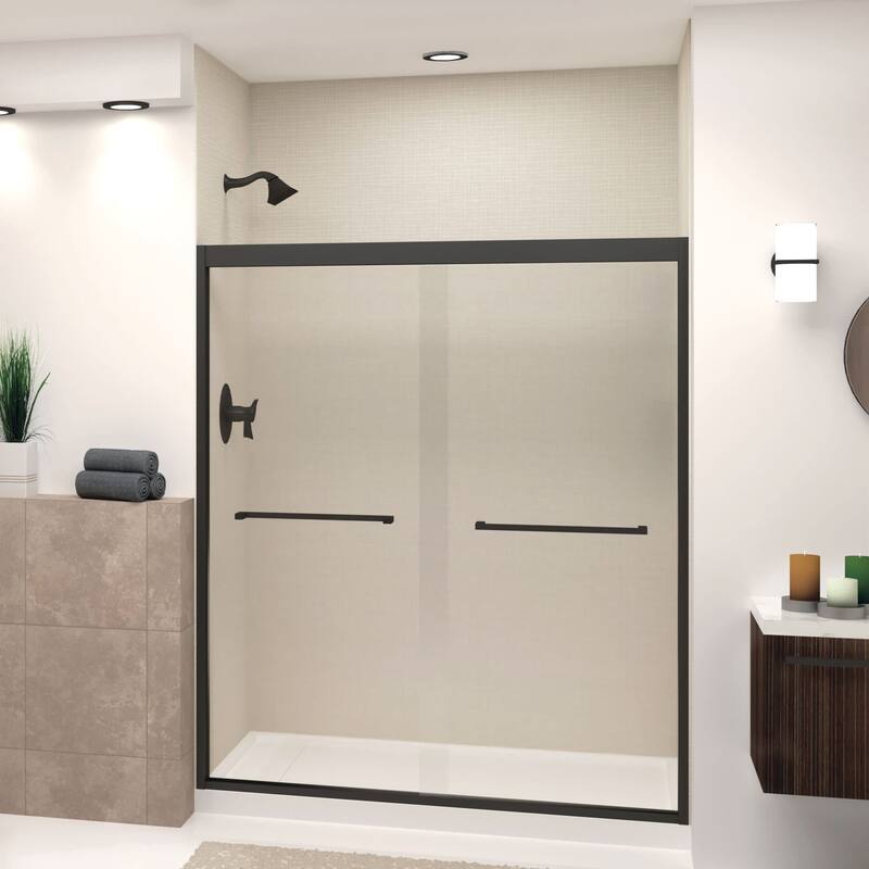 Transolid FBPT607008C-S 70" High x 59" Wide Bypass Frameless Shower