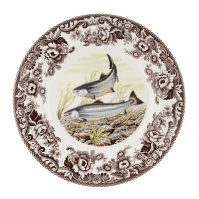Spode Woodland Dinner Plate Fish Collection - 10.5 inch