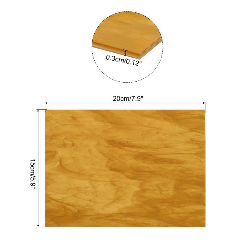 Stained Glass Sheet Mosaic Tile 7.9 x 5.9 Inch Stained Glass Sheets - Brown