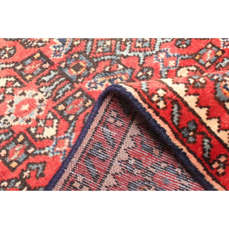 ECARPETGALLERY Hand-knotted Andelz Red Wool Rug - 2'5 x 9'2