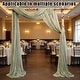 preview thumbnail 3 of 10, 3 Panels Wedding Arch Draping Fabric, 2.5x19.5 ft Chiffon Draping Fabric, Wedding Arbor Drapery for Ceremony Reception