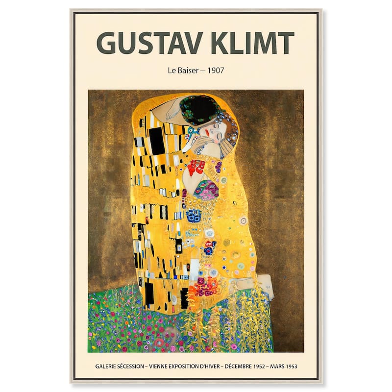 Golden Kiss Canvas by Art Remedy - Silver - 20" x 30"