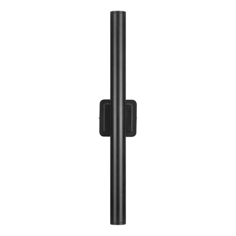 2-Light Modern Black Linear Cylinder Integrated LED Outdoor Wall Sconce Waterproof IP54 Outside Light Fixtures for House