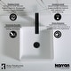 preview thumbnail 4 of 7, Karran Quattro Vibrant Matte White Acrylic 15 in. Square Bathroom Vessel Sink