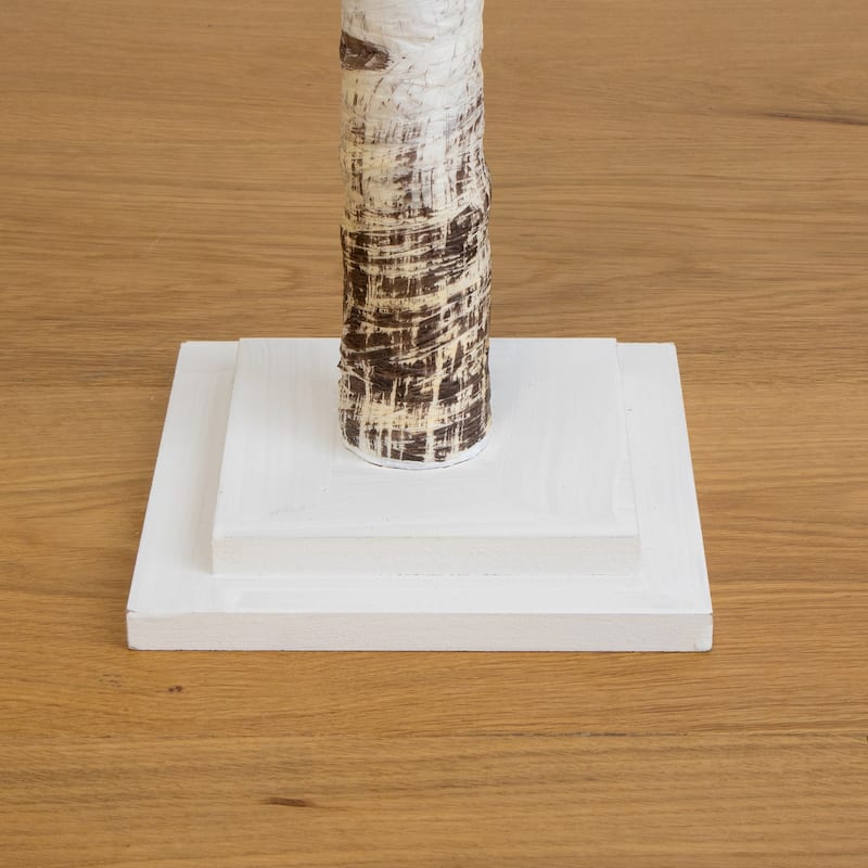 5ft. Pre-Lit Artificial Birch Tree with 76 Warm White LED Lights - Elegant Seasonal Holiday X-Mas Glow