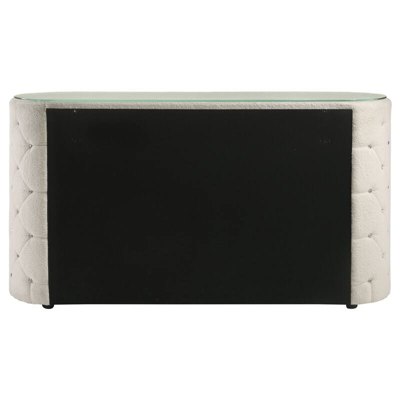 Sonya 6-drawer Upholstered Bedroom Dresser Ivory