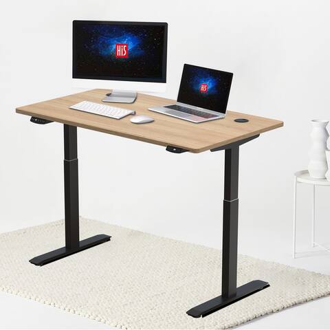 Hi5 Electric Height Adjustable Rectangular Standing Desk